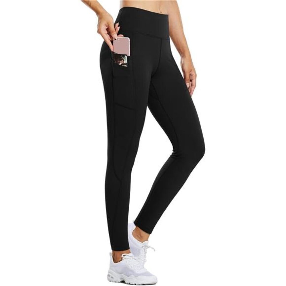 Women's Fleece Lined Leggings Water Resistant Thermal Winter Warm Tights